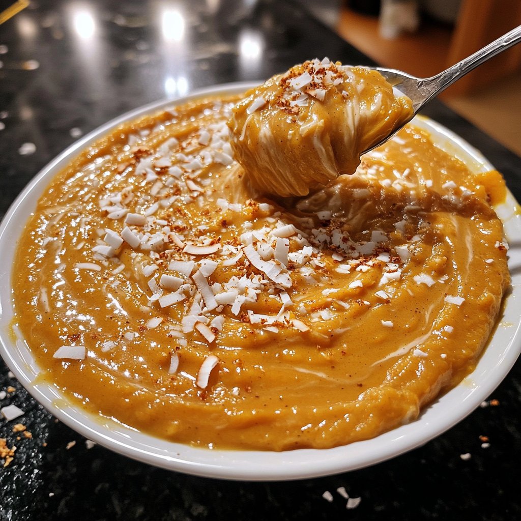 Butternut Kürbissuppe mit Ingwer und Kokos