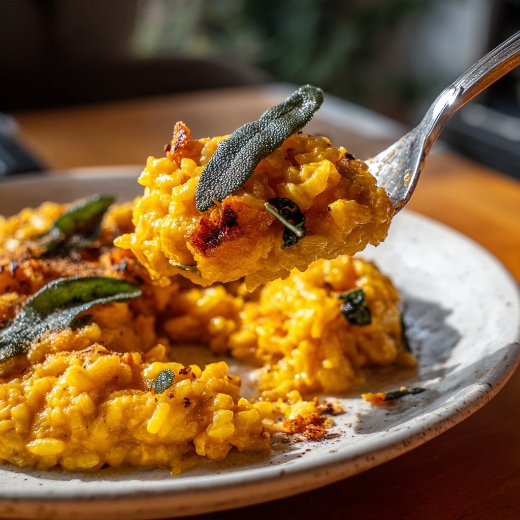 Kürbisrisotto mit Salbei