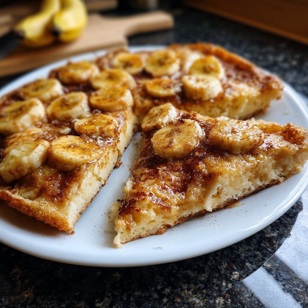 Pfannkuchen mit Banane und Zimt