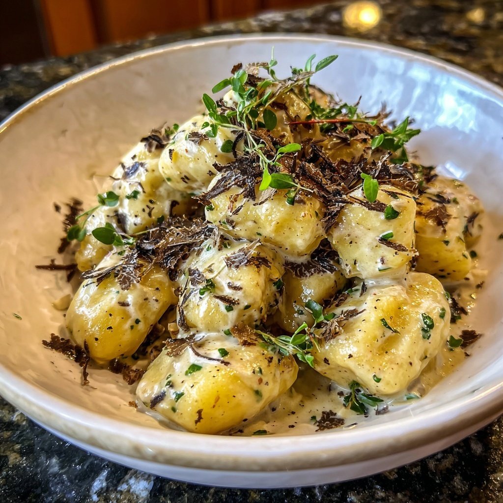 Gnocchi mit Trüffelcreme für Paare