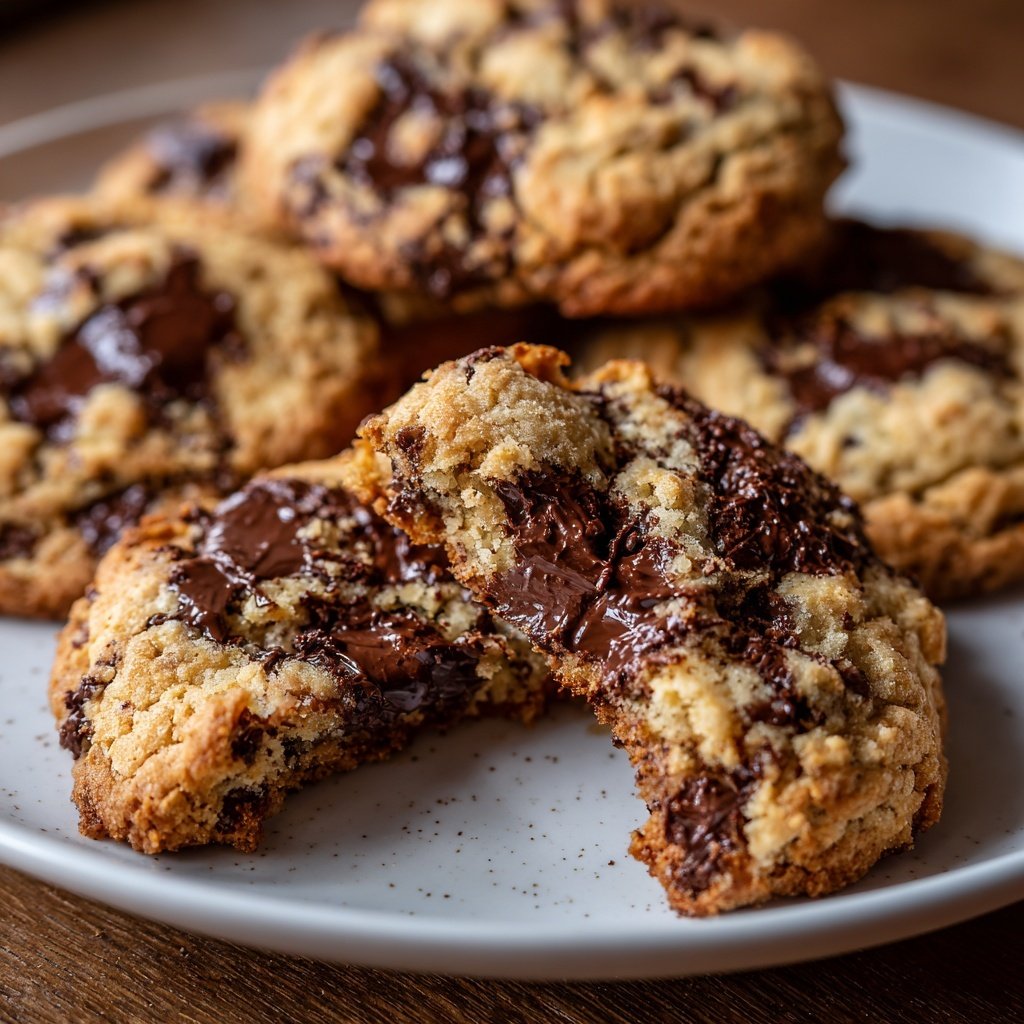 Cookies mit dunkler Schokolade