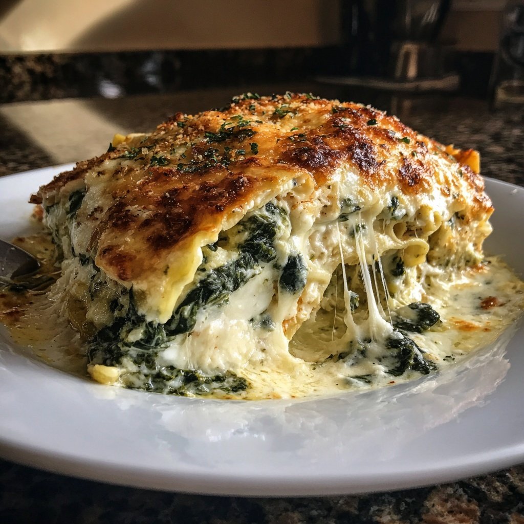 Nudelauflauf mit Spinat und Ricotta